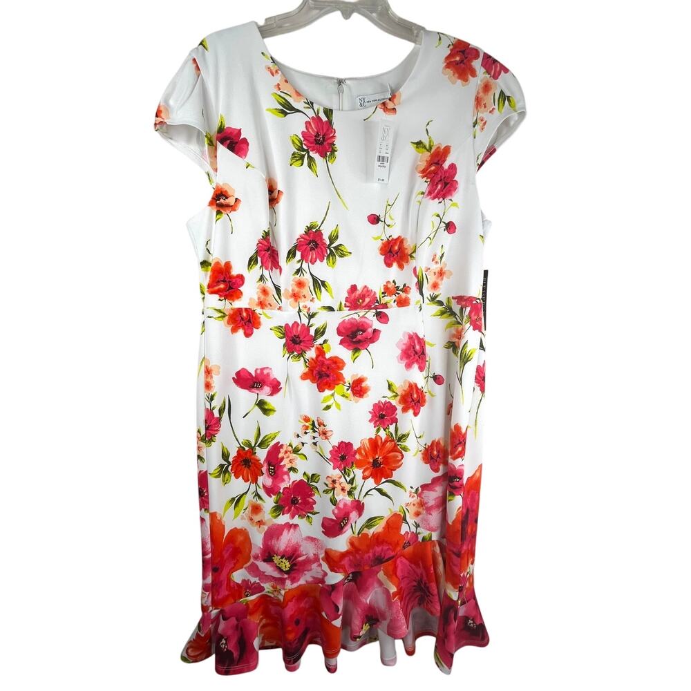 New York & Company floral crepe dress, size XXL NWT